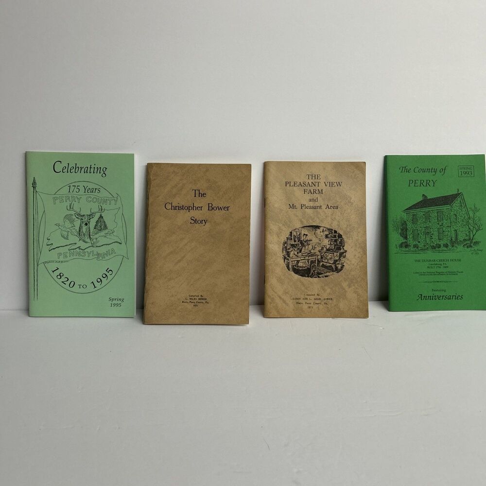 Lot Of 4 Perry County Booklets 2 Of Them Compiled By Miles Bower